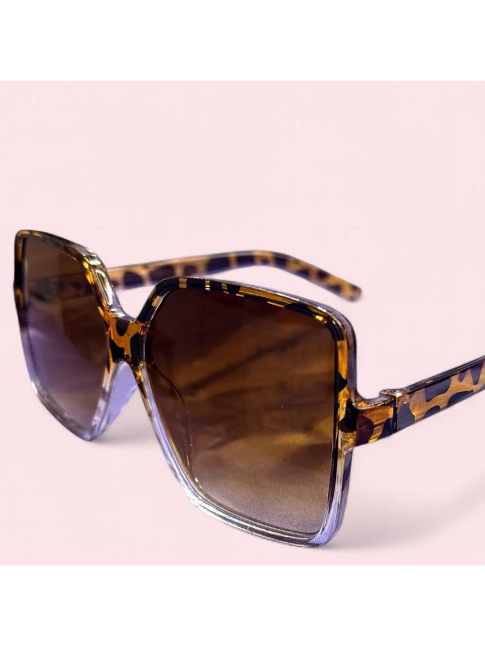 Oversized gradient sunglasses with dreamy fairycore energy coquette mcbling y2k